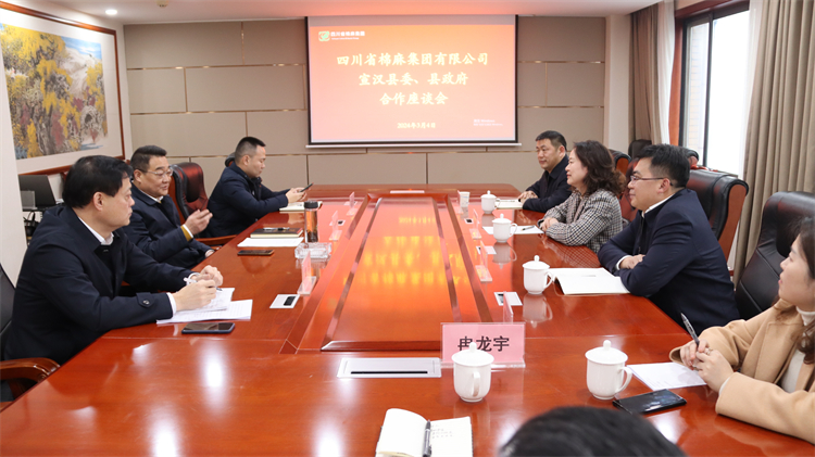 集團(tuán)公司召開與宣漢縣委、縣政府合作座談會(huì)
