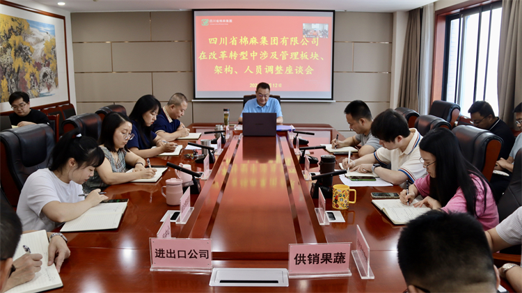 集團公司召開在改革轉(zhuǎn)型中涉及管理板塊、架構(gòu)、人員調(diào)整座談會